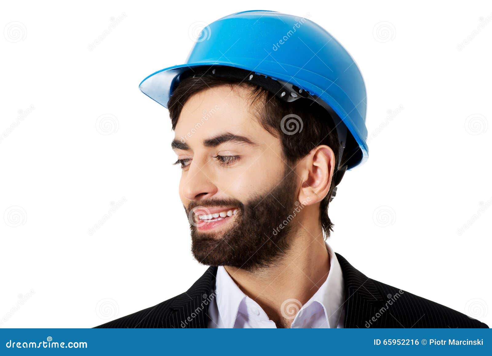 Young man with hard hat. stock photo. Image of hard, attractive 65952216