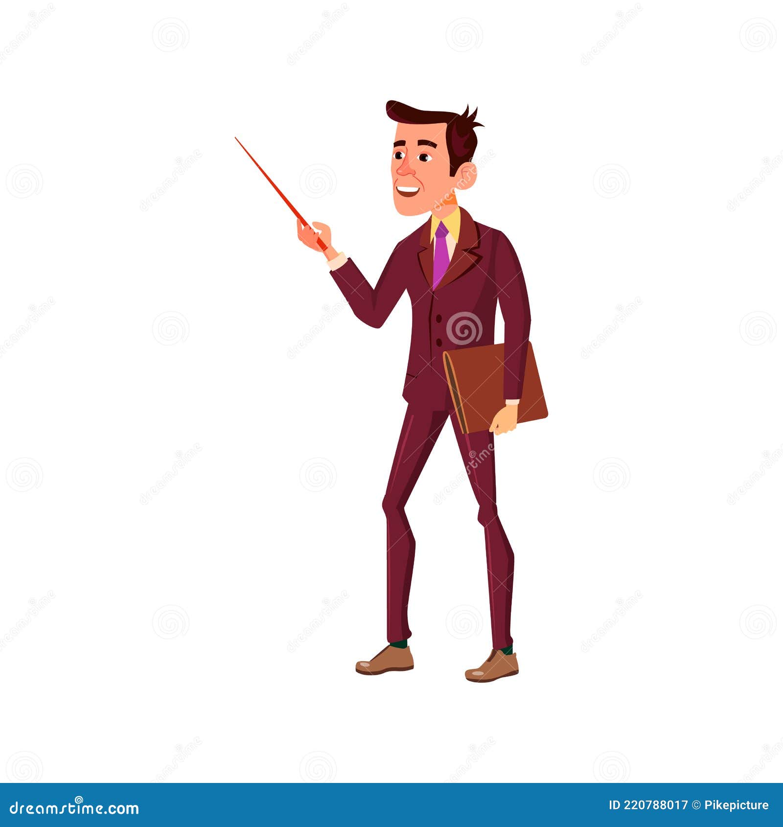 Young Man Math Teacher Pointing at Blackboard with Stick and Showing  Theorem Cartoon Vector Stock Vector - Illustration of teacher, woman:  220788017