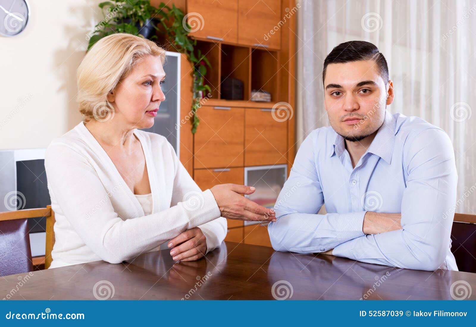 Young Man And Mature Girlfriend Stock Image Image Of Family