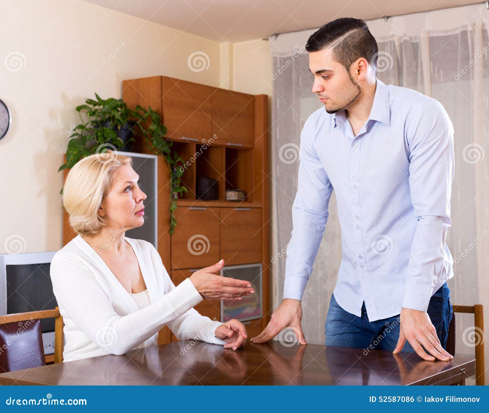 Young Man And Mature Girlfriend Stock Photo Ima