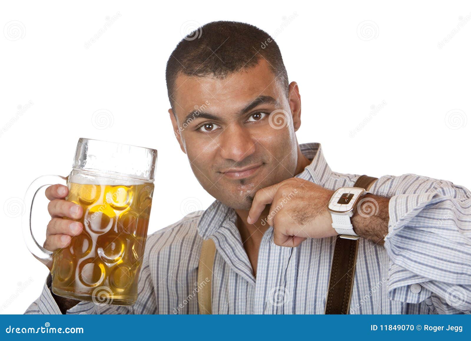 Young Man with Oktoberfest Beer Stein (mass) Stock Photo Image of