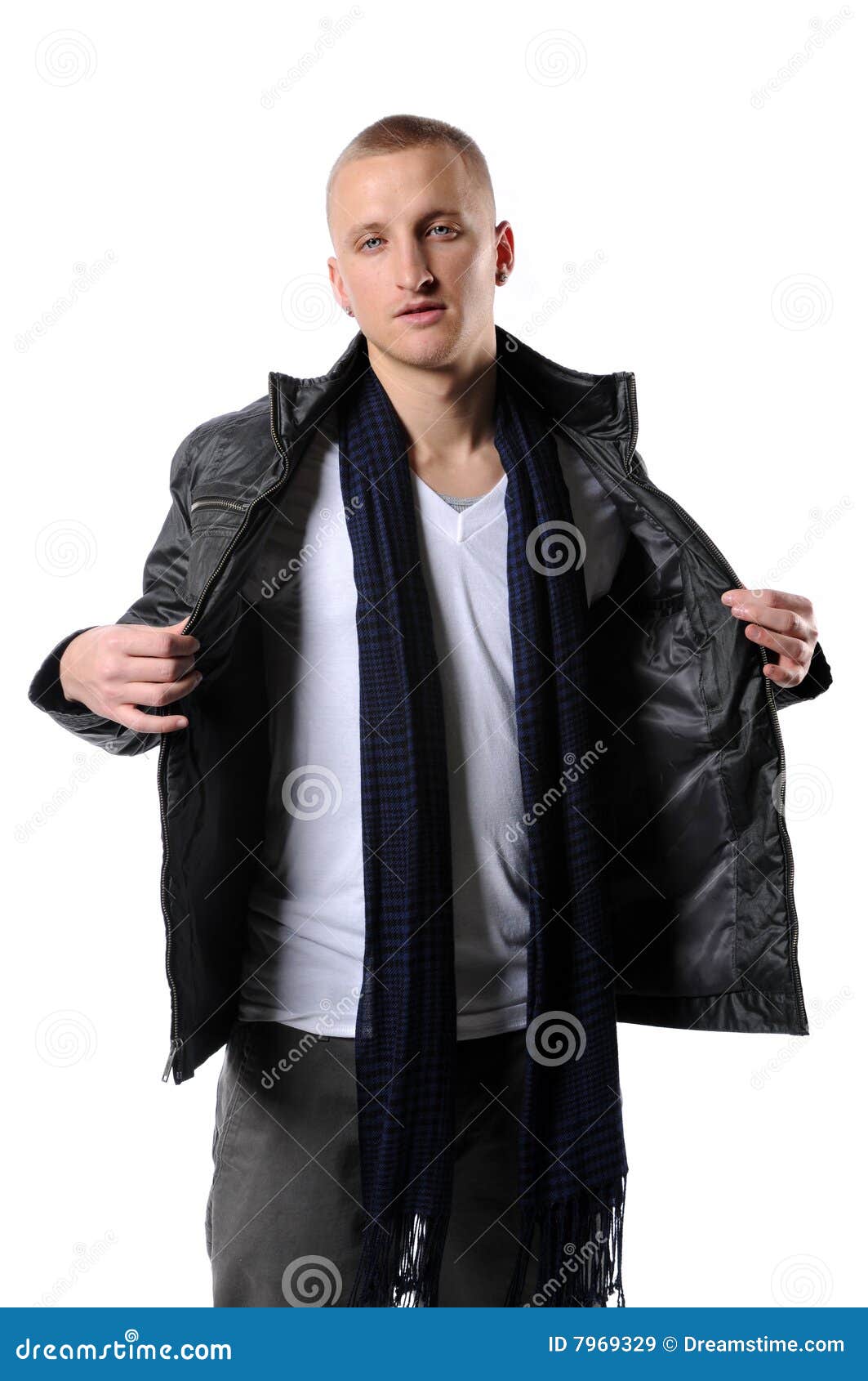 Young Man Opening Jacket stock image. Image of youth, concepts - 7969329