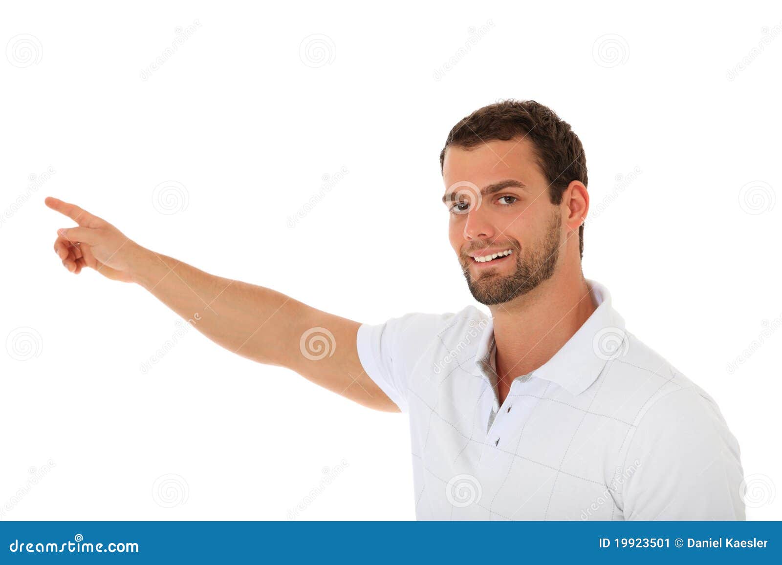 Man Pointing Stock Photo