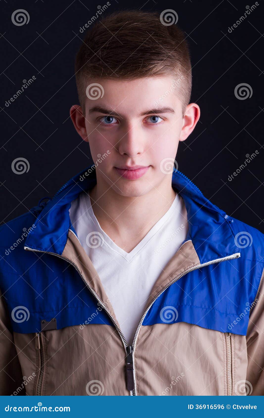 Young Man Portrait on Black Background Stock Photo Image of people, expression 36916596