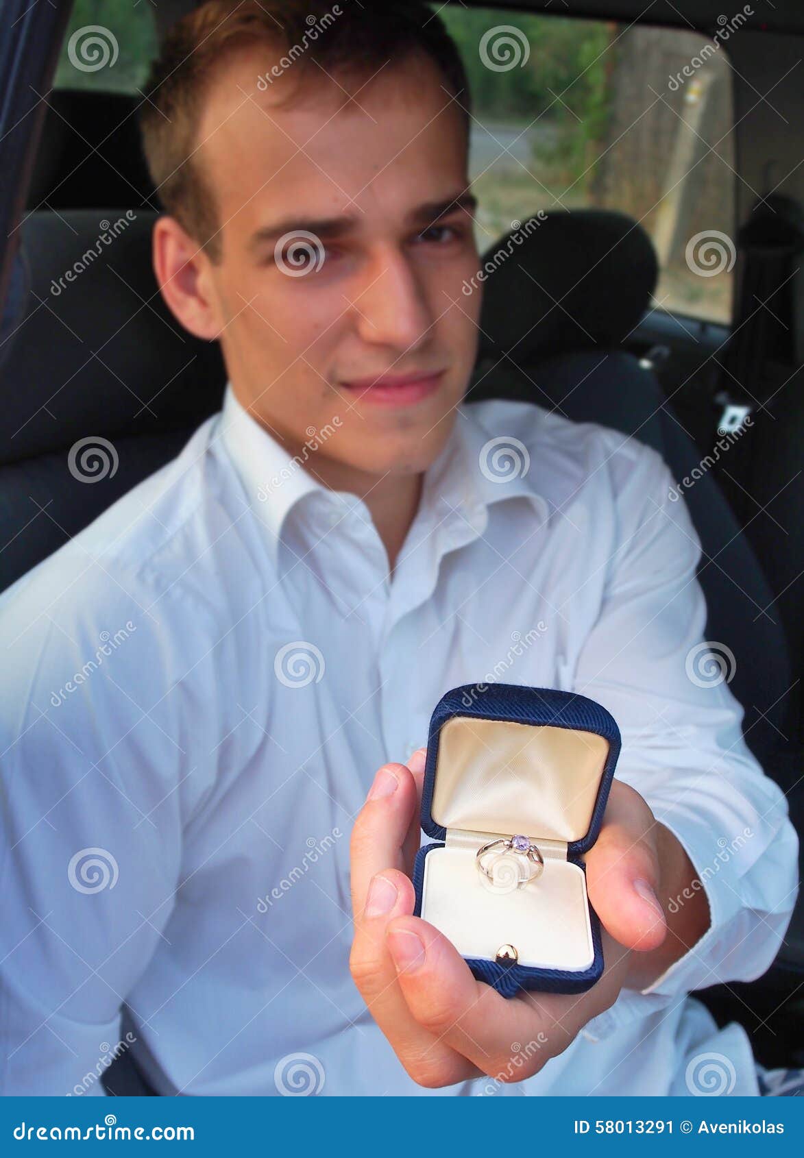 Young Man Proposing for Marriage Stock Image Image of marriage, human