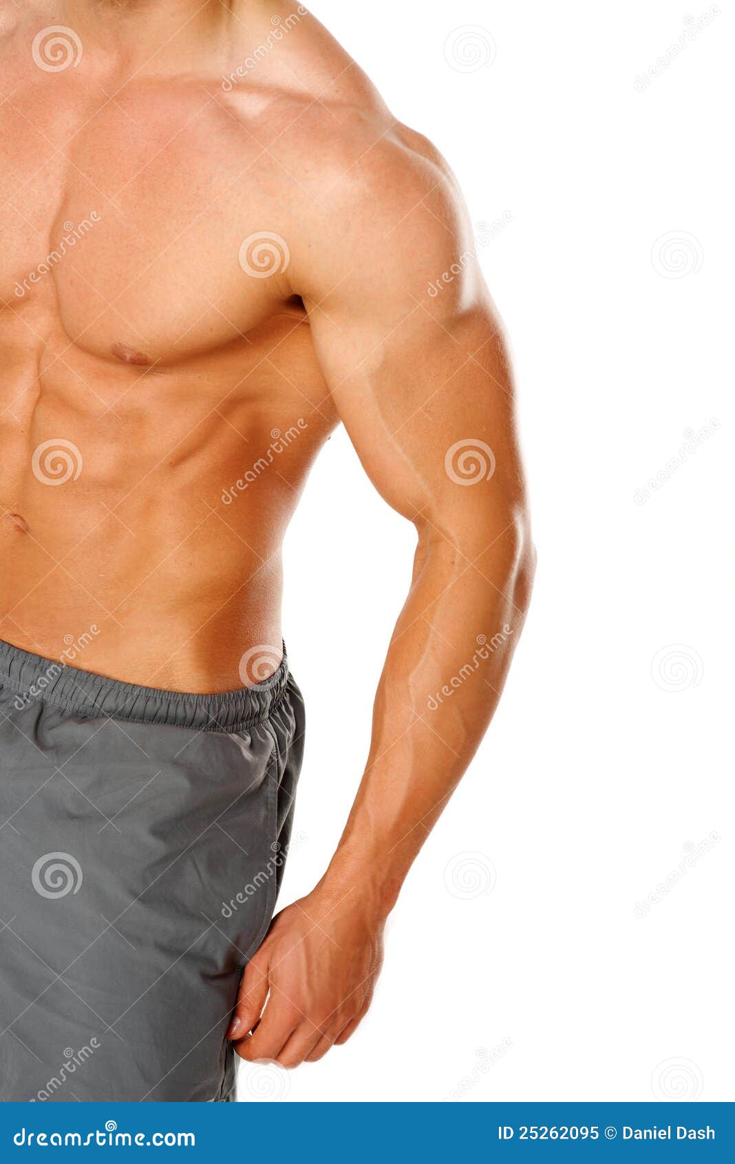 Man with chiseled chest and abs Stock Photo by ©nelka7812 50074733