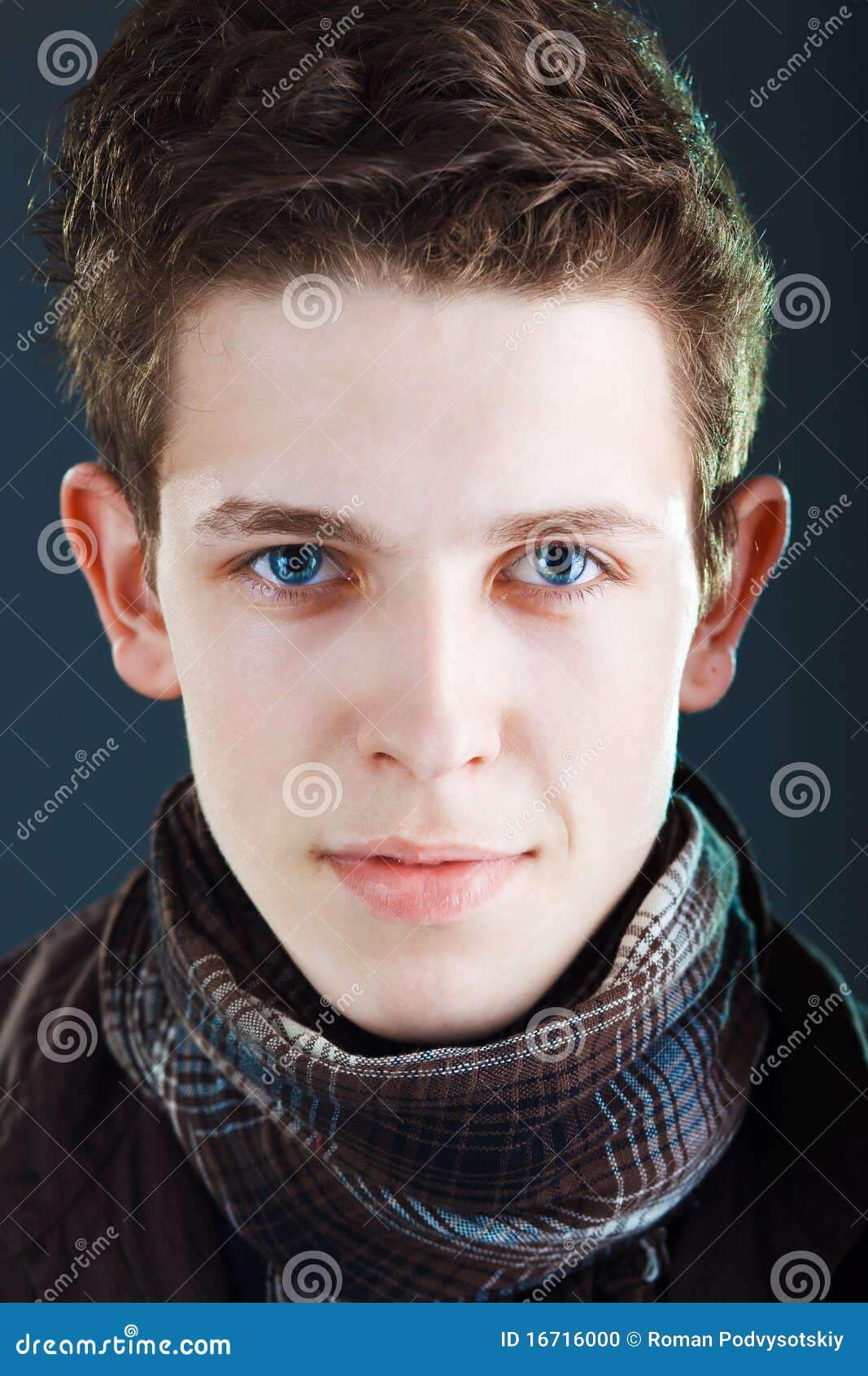 Young man's face stock photo. Image of beauty, ears, model - 16716000