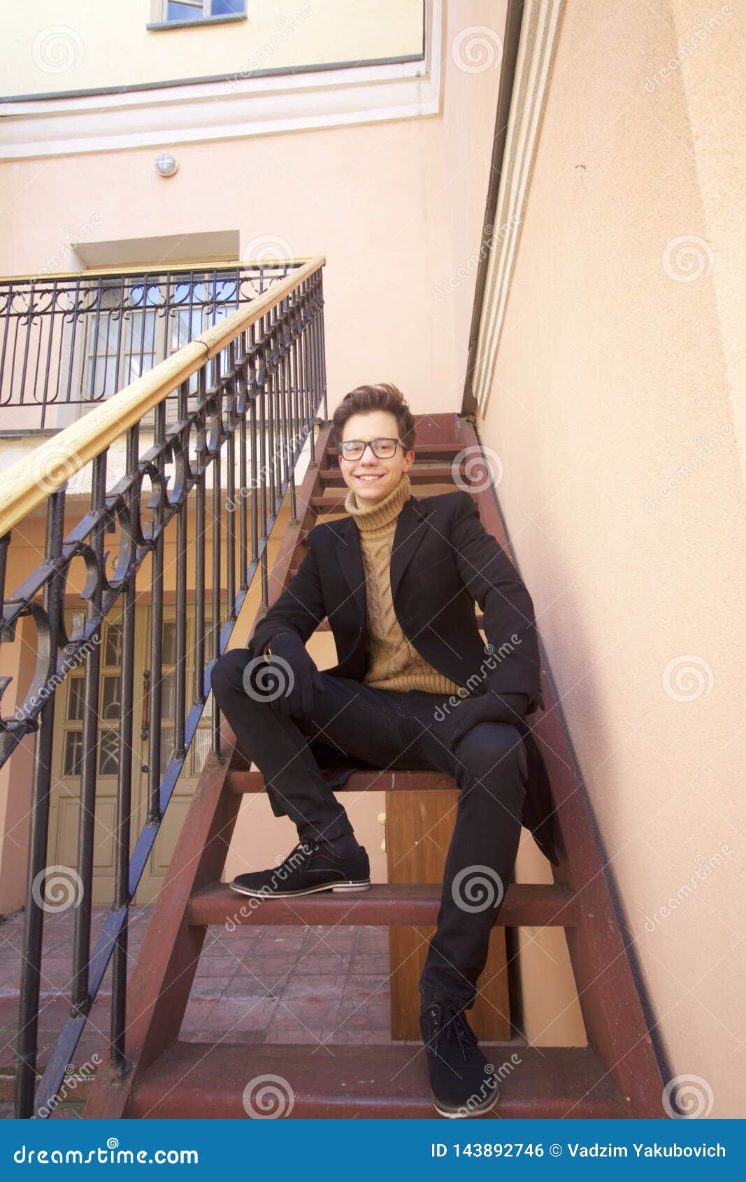 Free: Photo of Woman Sitting On Stairs - nohat.cc