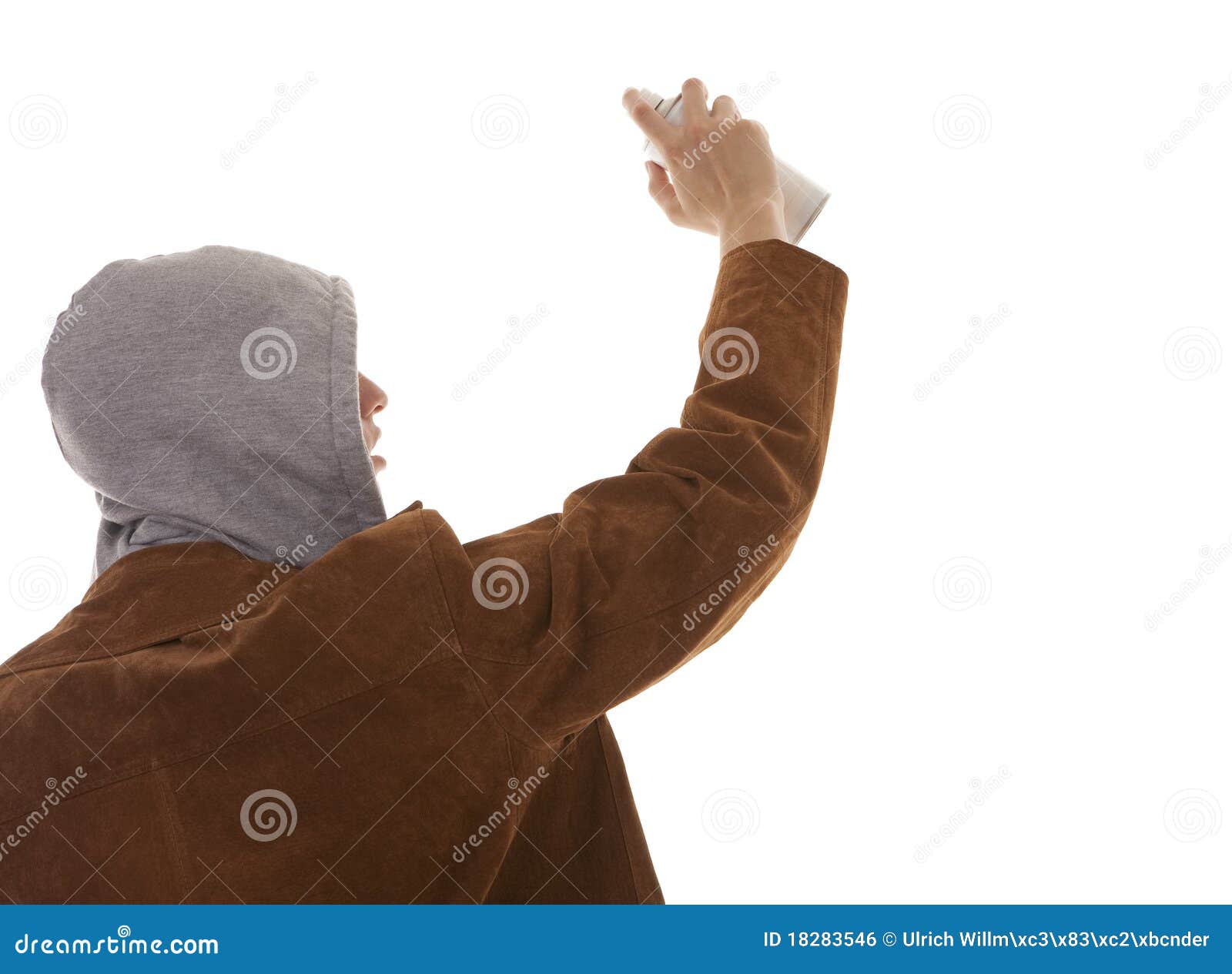 Young man spraying paint stock photo. Image of hoody 18283546
