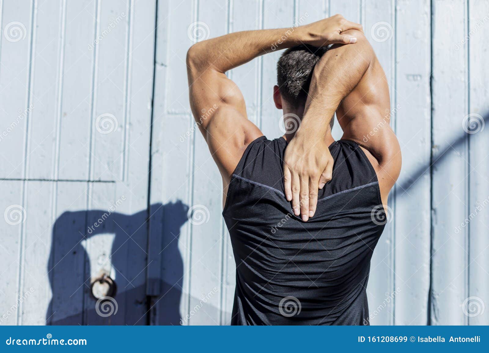 chest stretch on wall