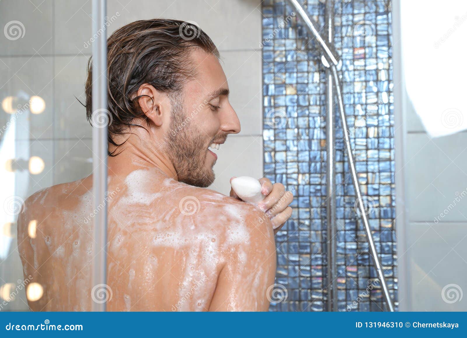 selfie shower bath soap