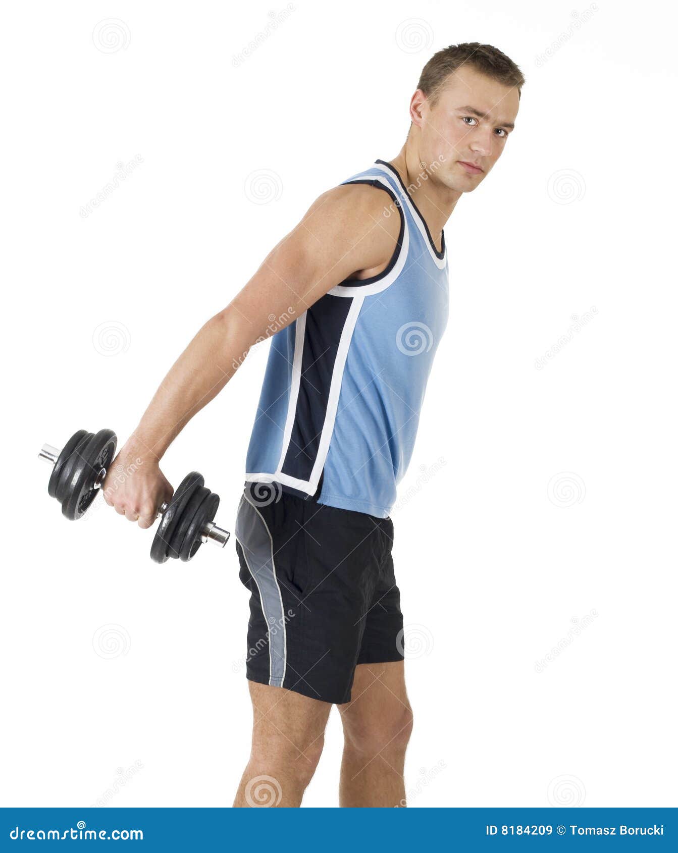Young man training stock image. Image of looking, lift - 8184209