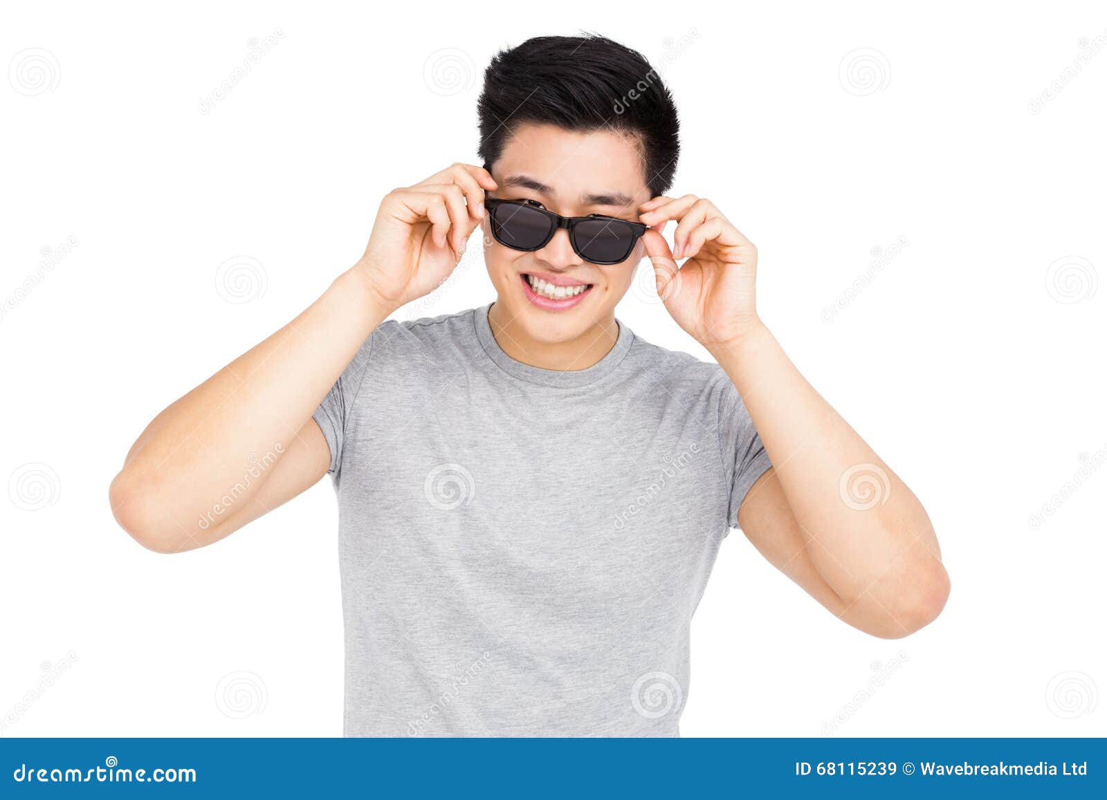 Young Man Wearing Sunglasses Stock Image Image of chinese, casual