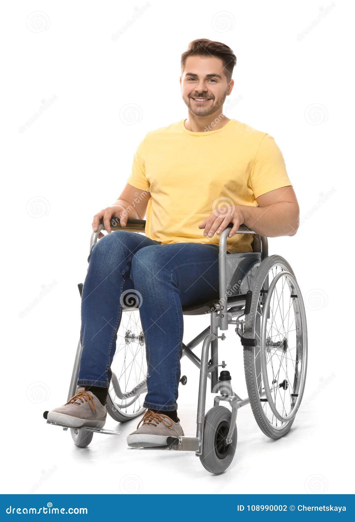 Young man in wheelchair stock photo. Image of medical - 108990002