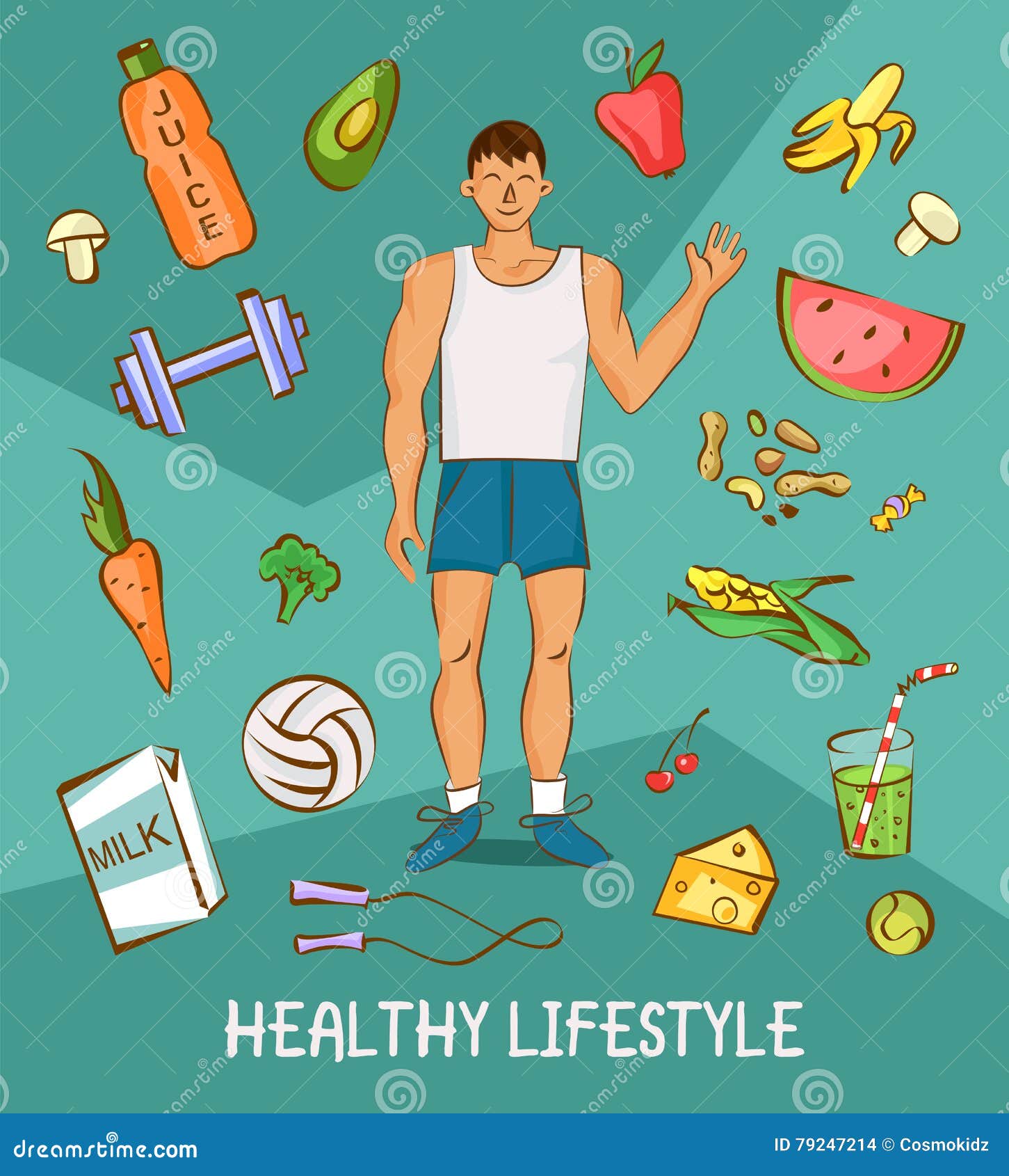 Young Man in White Shirt with Normal Body Build. Comic Cartoon Illustration. Healthy Nutrition Article Layout Stock Vector - Illustration of goods, fresh: 79247214 Young Man in White Shirt with Normal Body Build. Comic Cartoon Illustration. Healthy Nutrition Article Layout Stock Vector - Illustration of goods, fresh: 79247214
