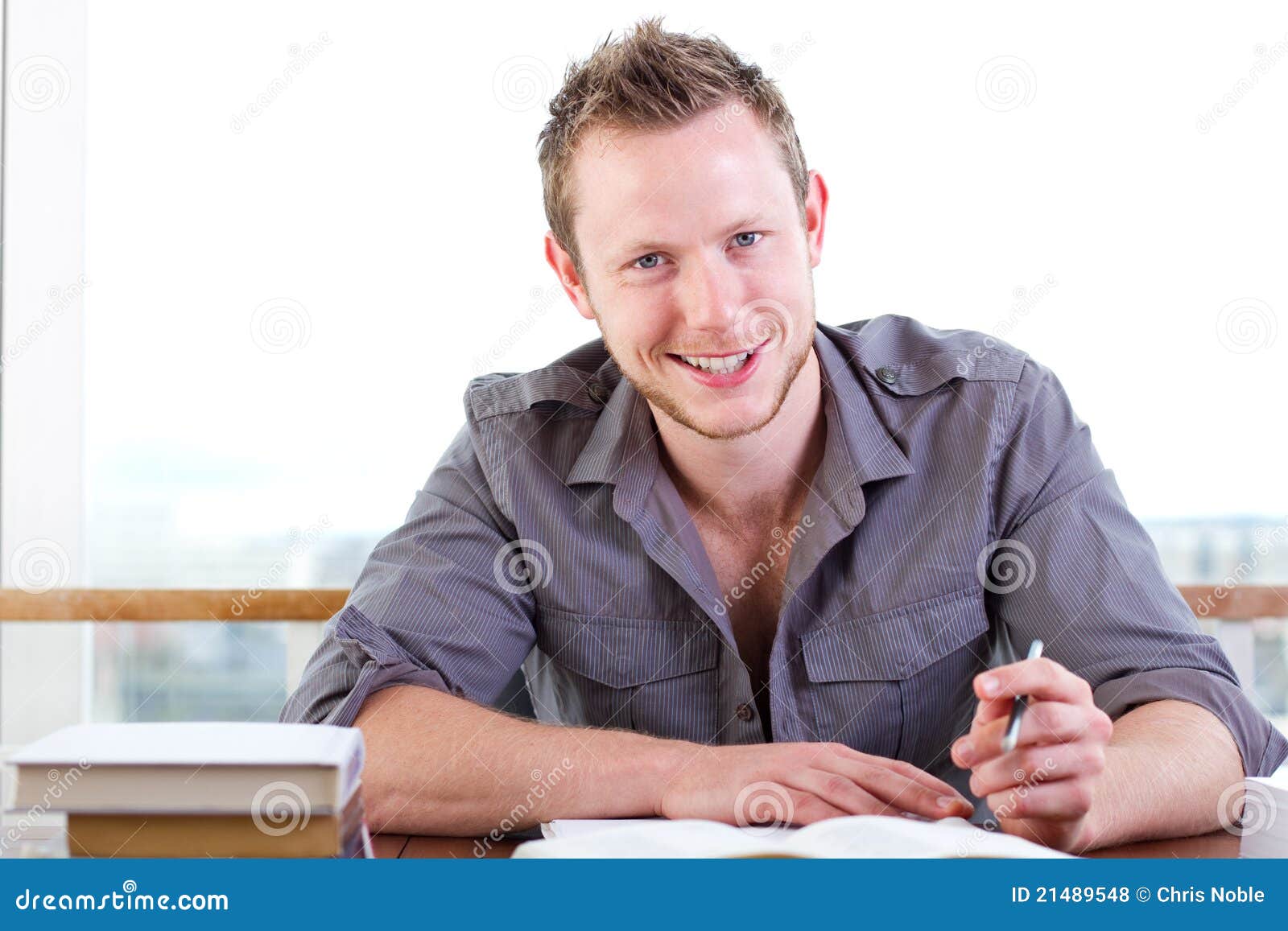 Young Man Writing A Letter Royalty Free Stock Photos - Image: 21489548