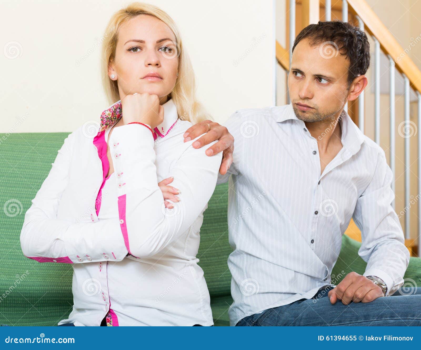 Young Married Couple Having Quarrel Stock Image Image of person