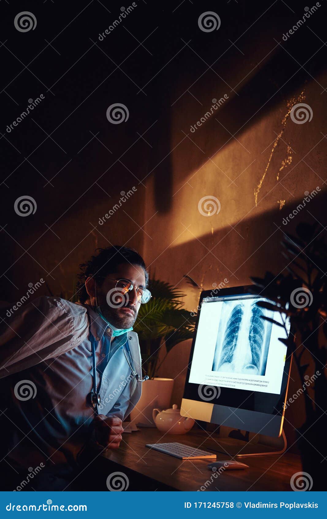 Young Medic is Working on Night Shift Stock Photo Image of expertise