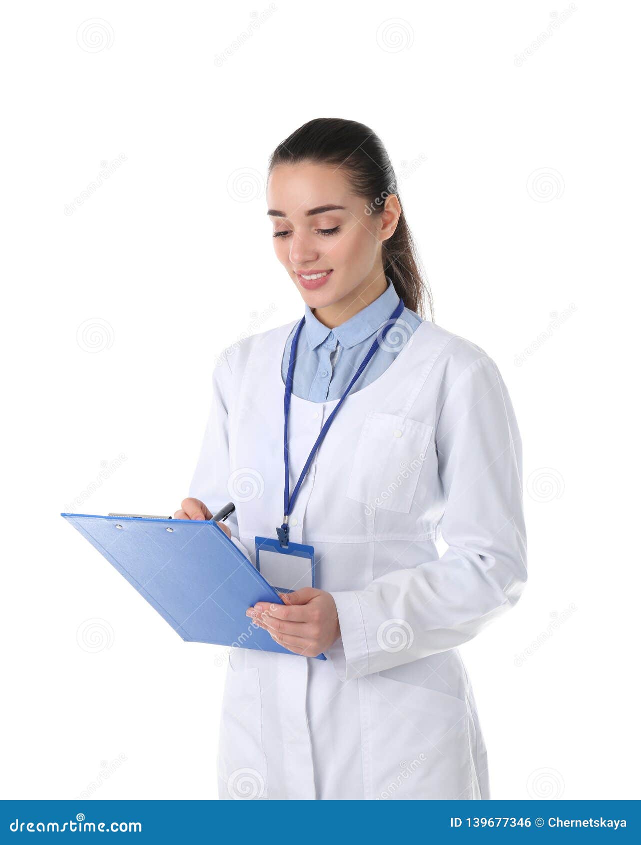 Young Medical Student with Clipboard Stock Photo Image of internship