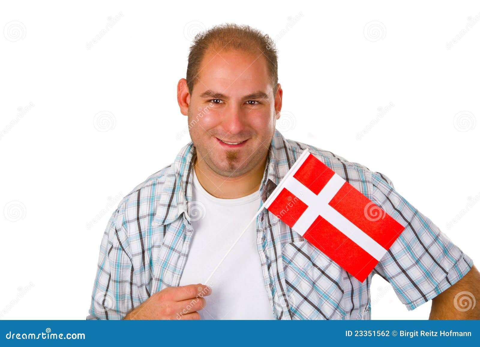 Young Men With Danish Flag Stock Photography - Image: 23351562