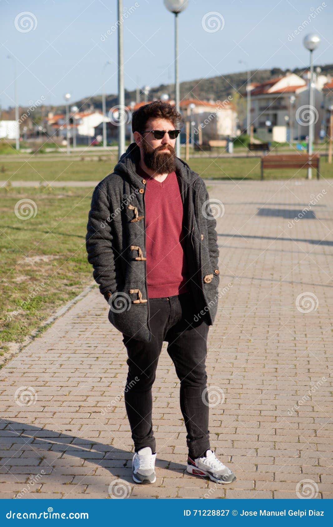 Young Men with Hipster Look Stock Image - Image of expressing, portrait ...