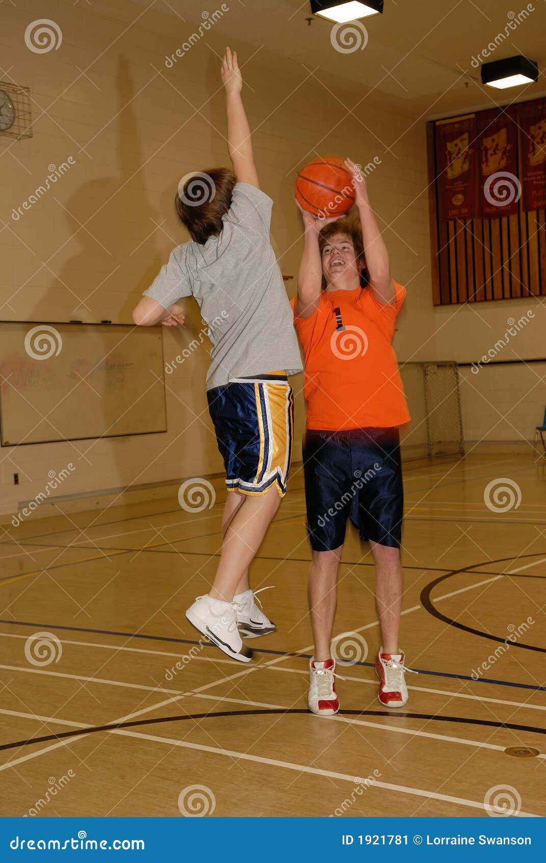 Young Men Playing Basketball 2 Stock Image - Image: 1921781
