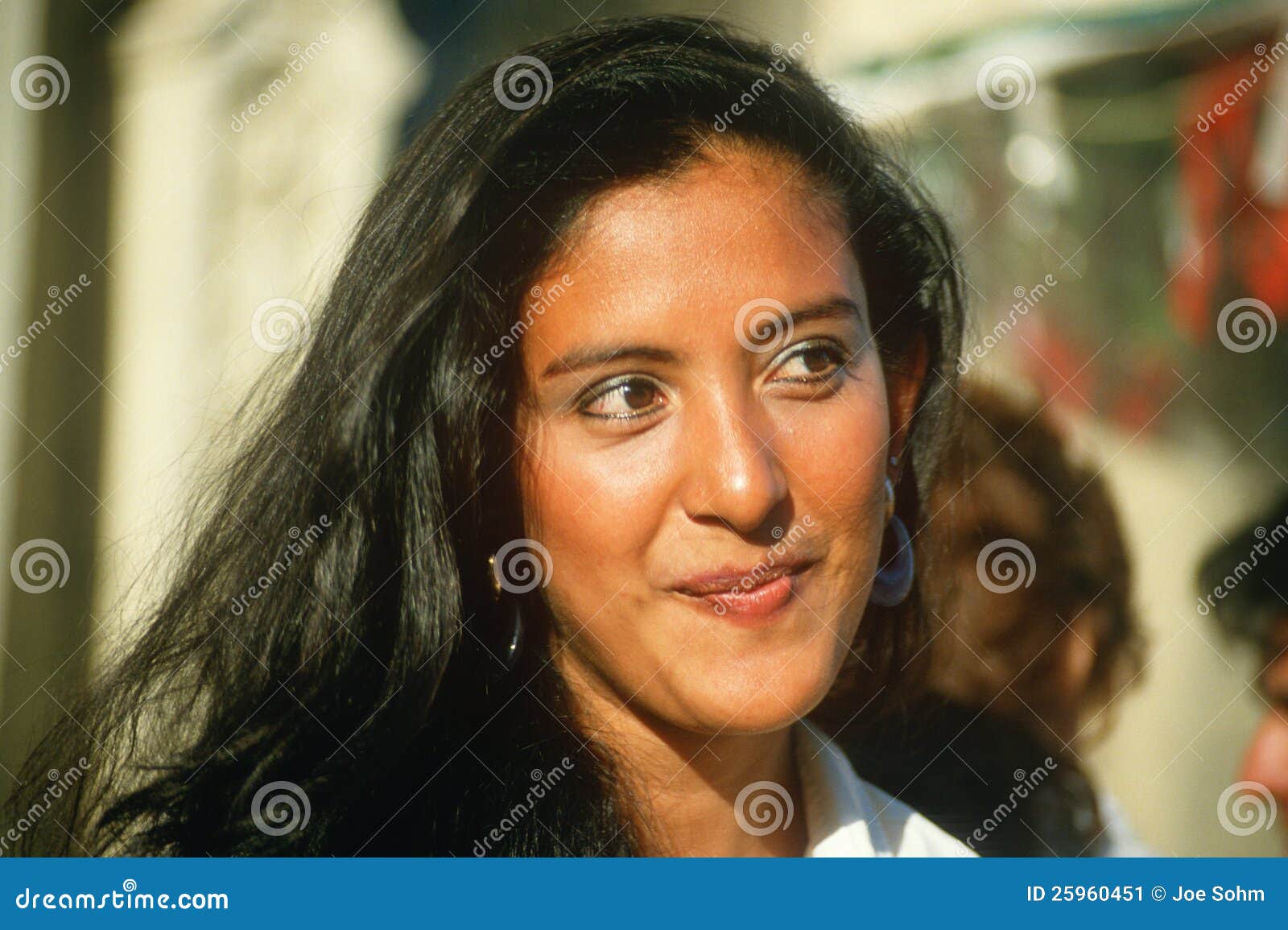 Indian woman smiling South India Stock Photo - Alamy