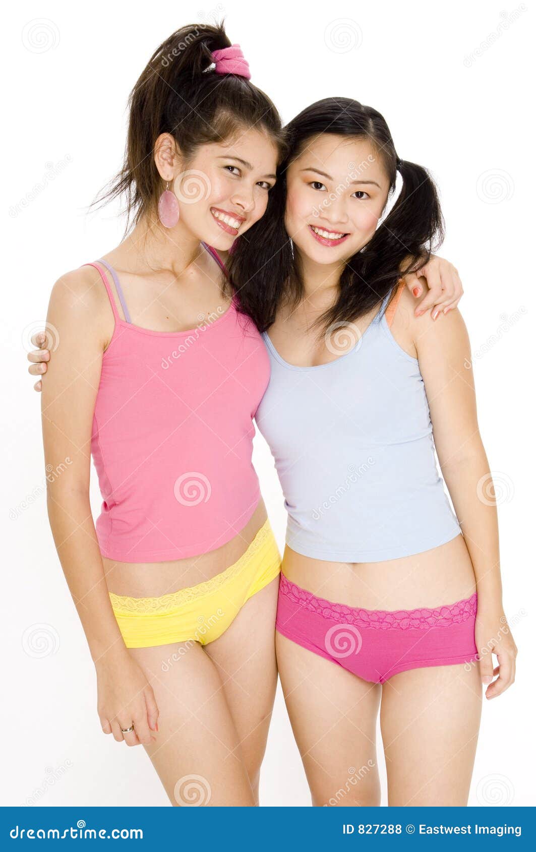 Young Models stock photo. Image of asian, underwear, smile - 827288