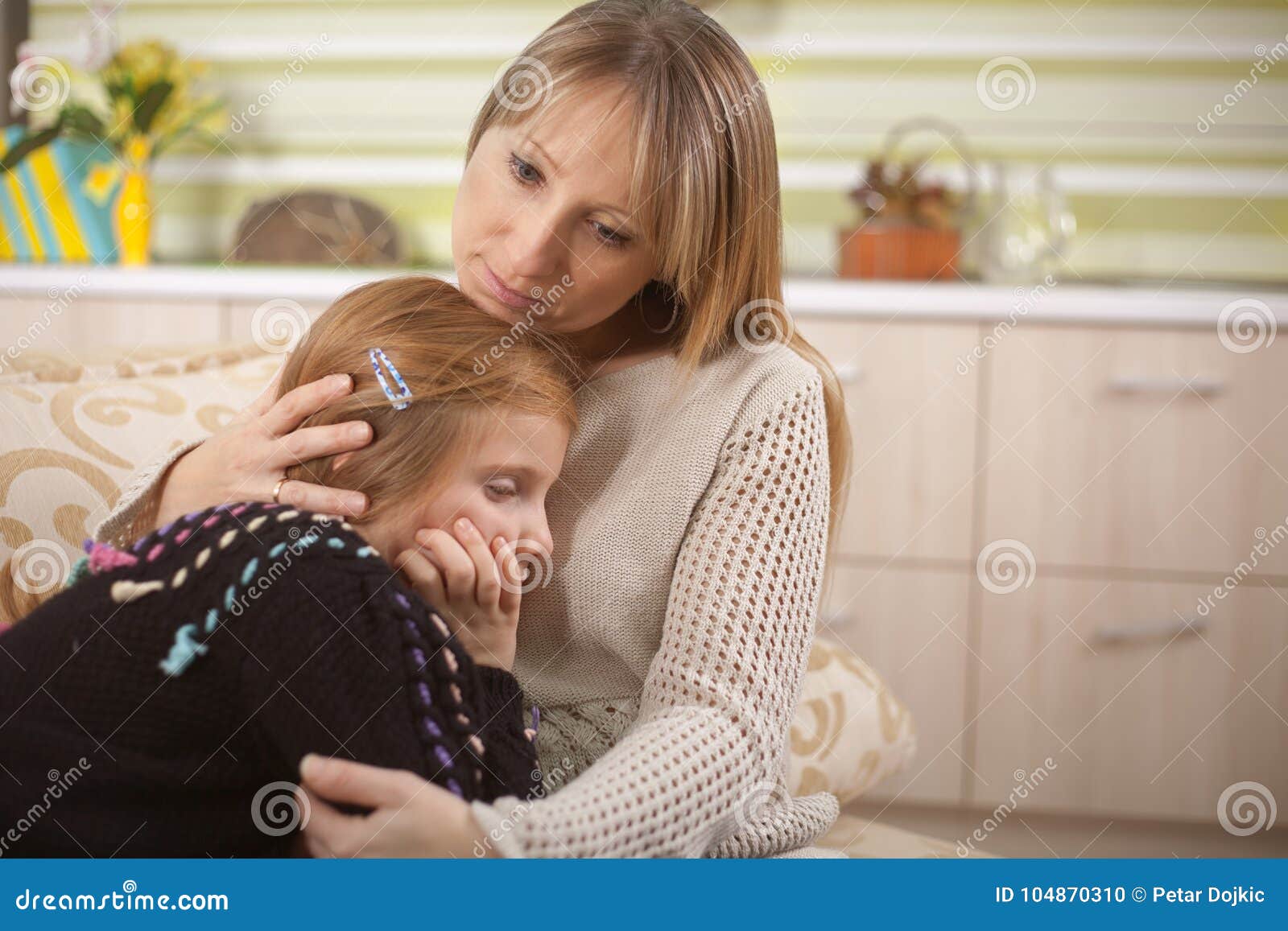 Mom And Troubled Daughter Royalty Free Stock Image 90002962