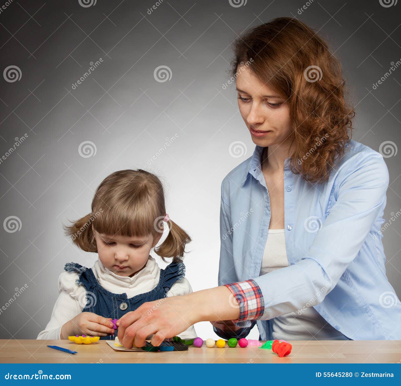 mother and baby modelling
