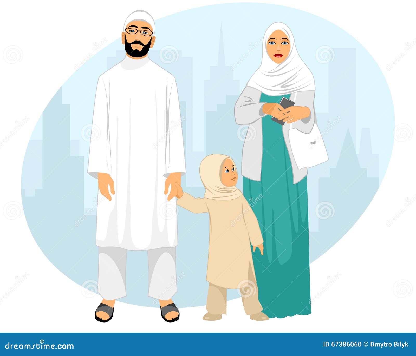 Kartun Muslimah Family - Gallery Islami Terbaru