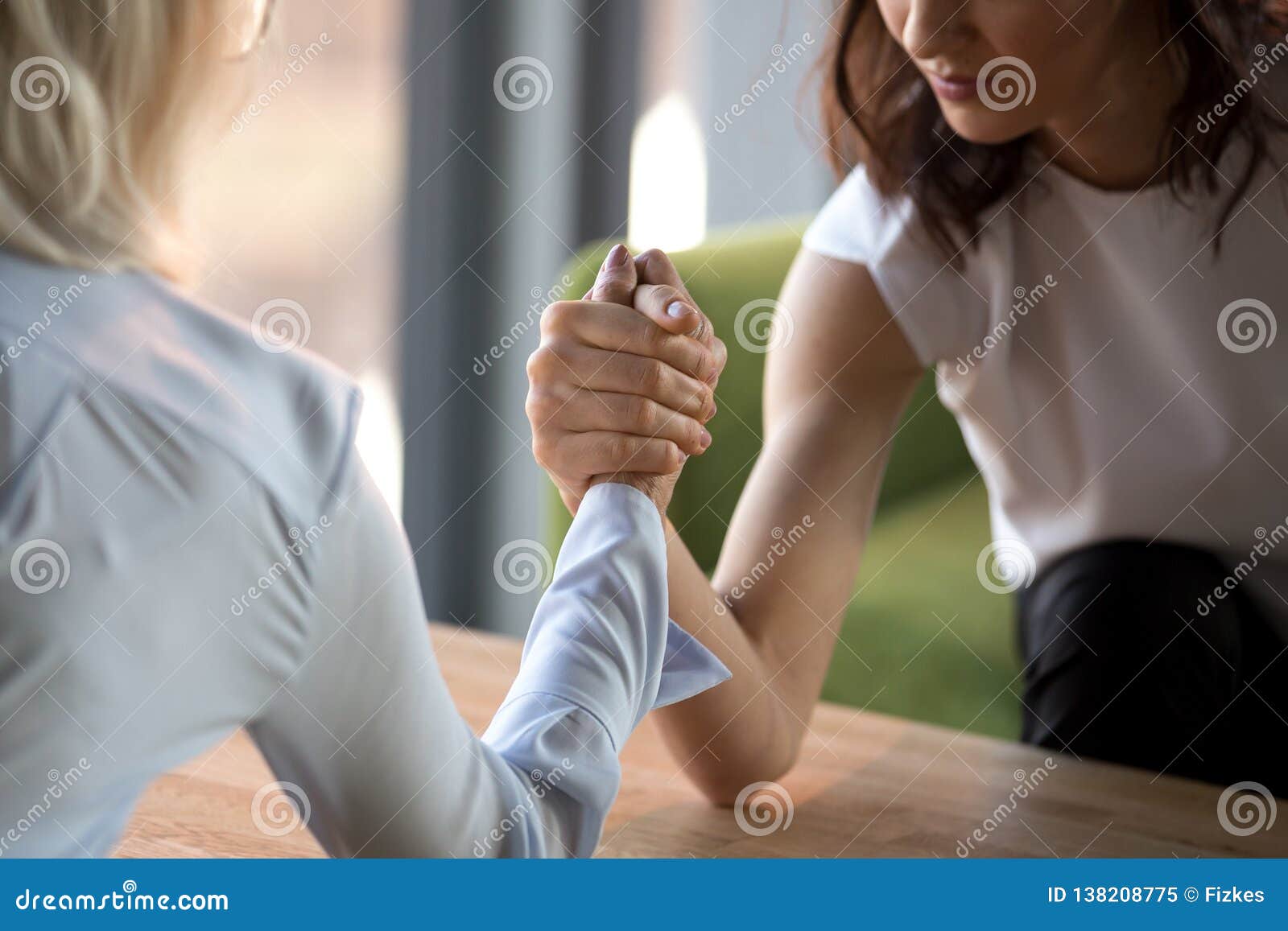 Older women fist fighting