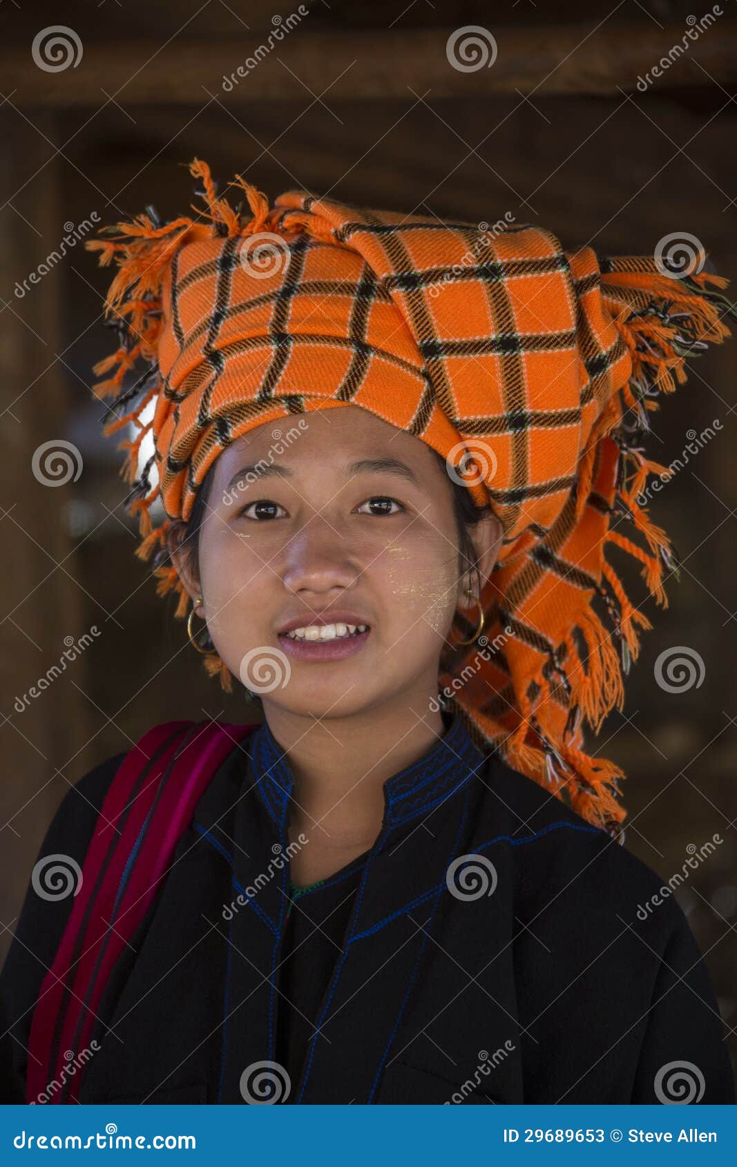 Young PaO Woman Shan State Myanmar (Burma) Editorial Stock Photo