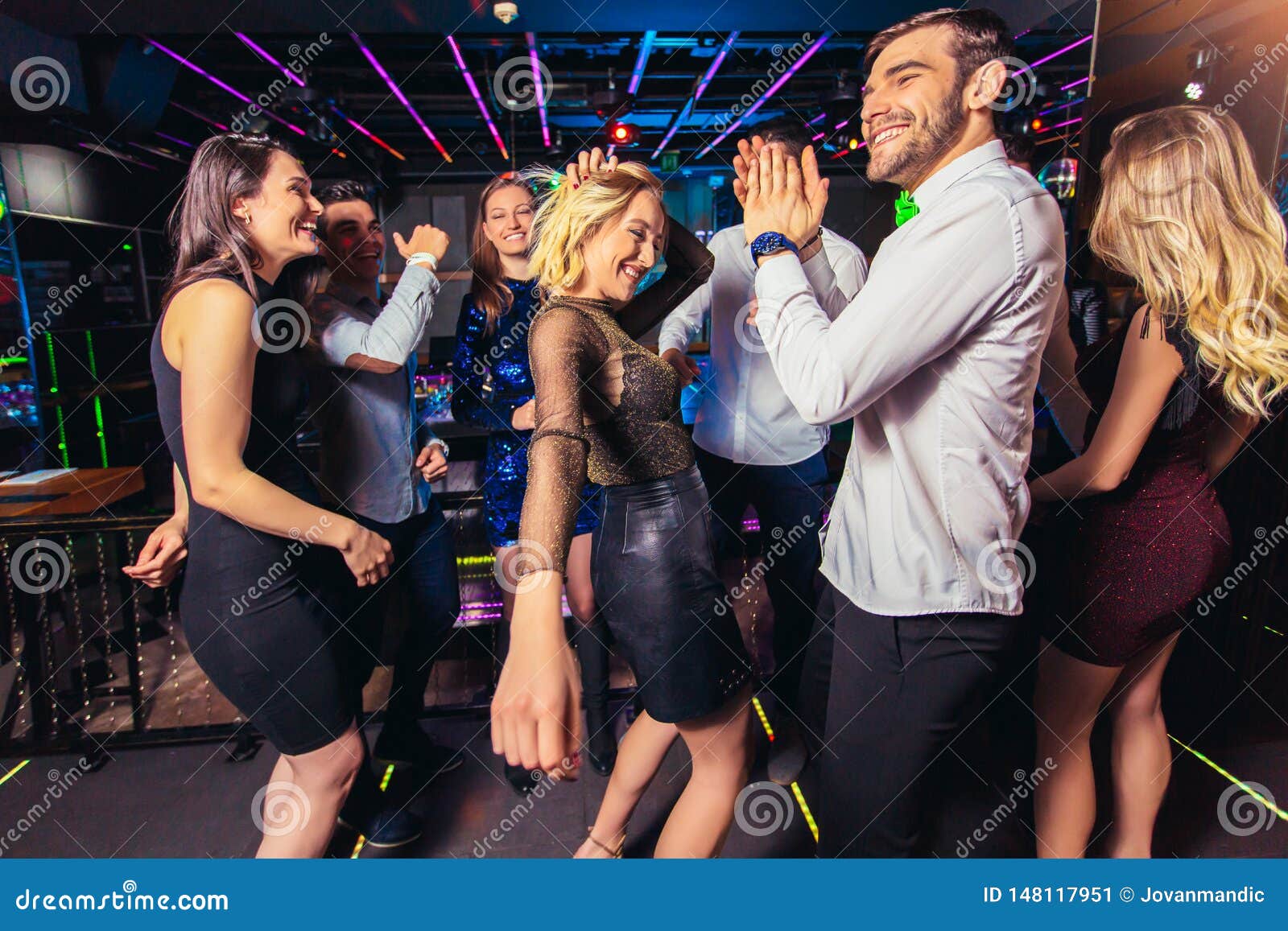 People Dancing in Night Club Stock Image - Image of indoors, energetic ...