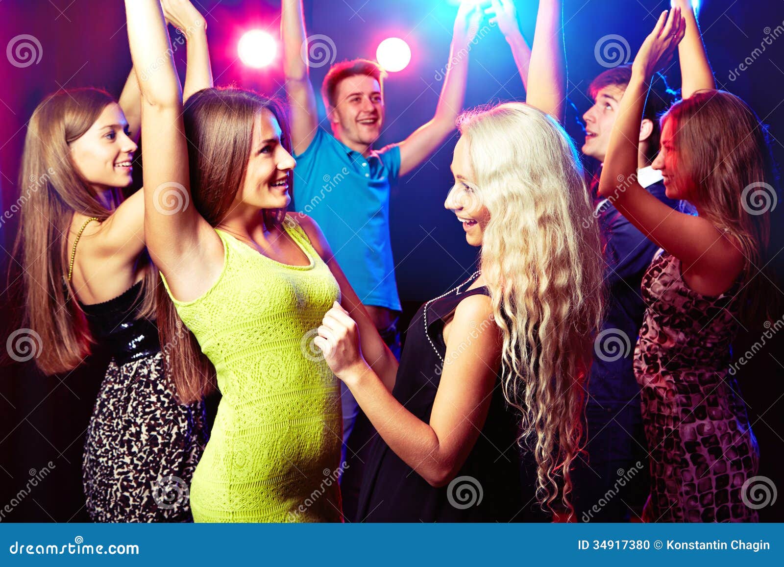 Young people at party. stock photo. Image of crowd, multi - 34917380