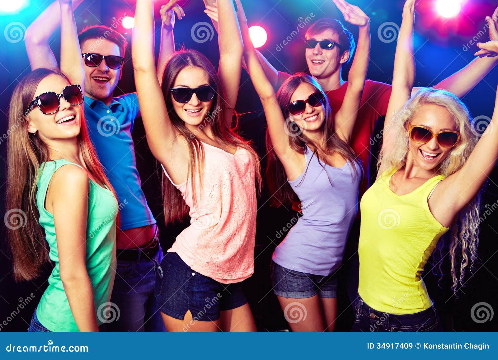 Young people at party. stock image. Image of celebration - 34917409