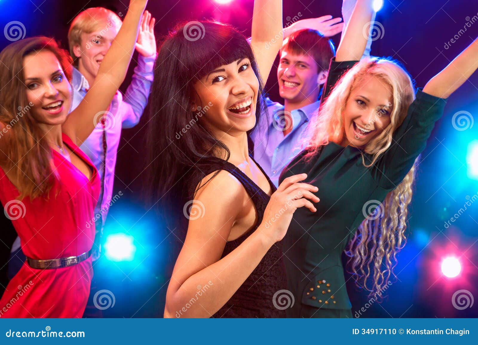 Young people at party. stock photo. Image of celebration - 34917110