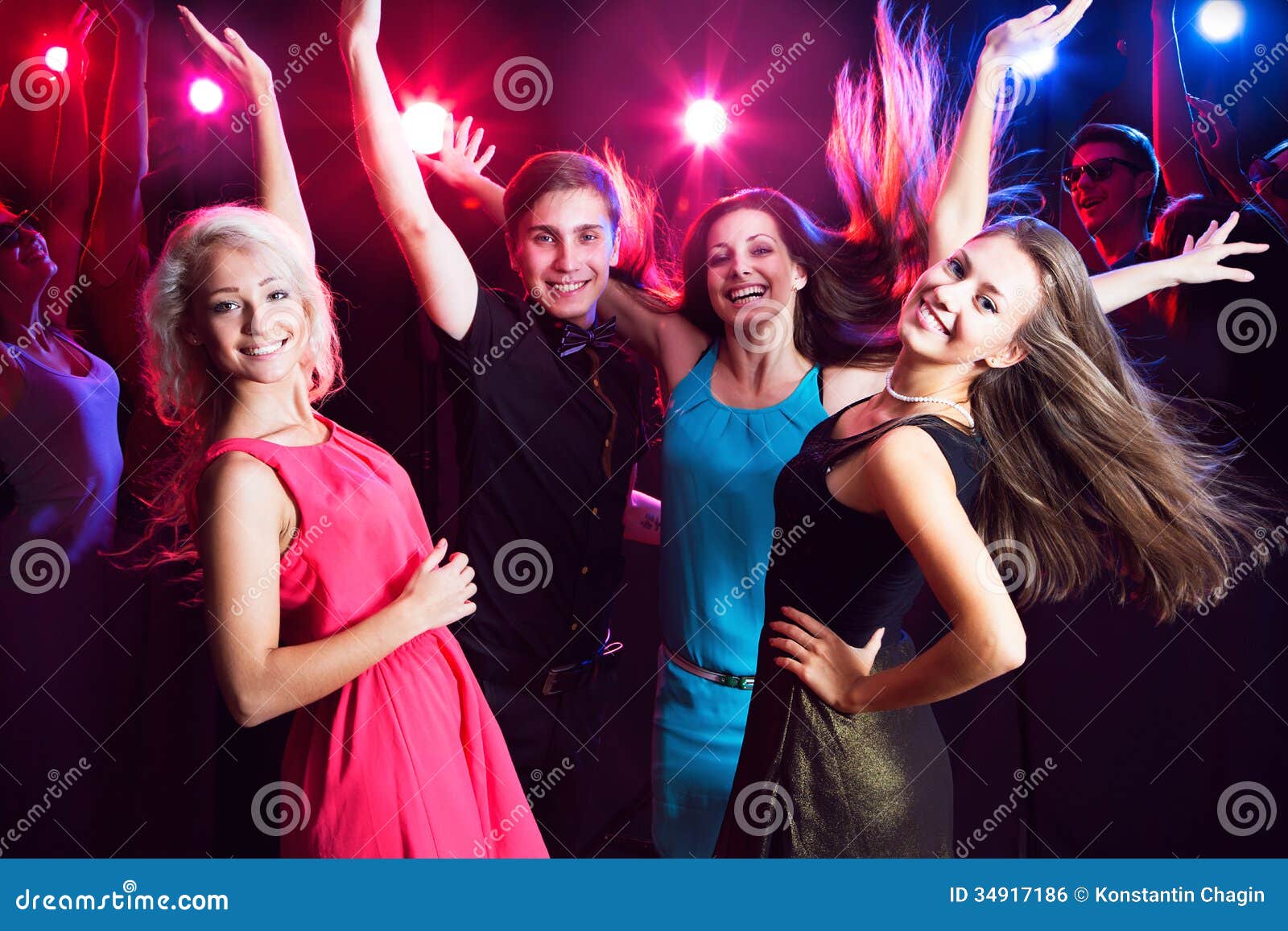 Young people at party. stock photo. Image of multi, crowd - 34917186