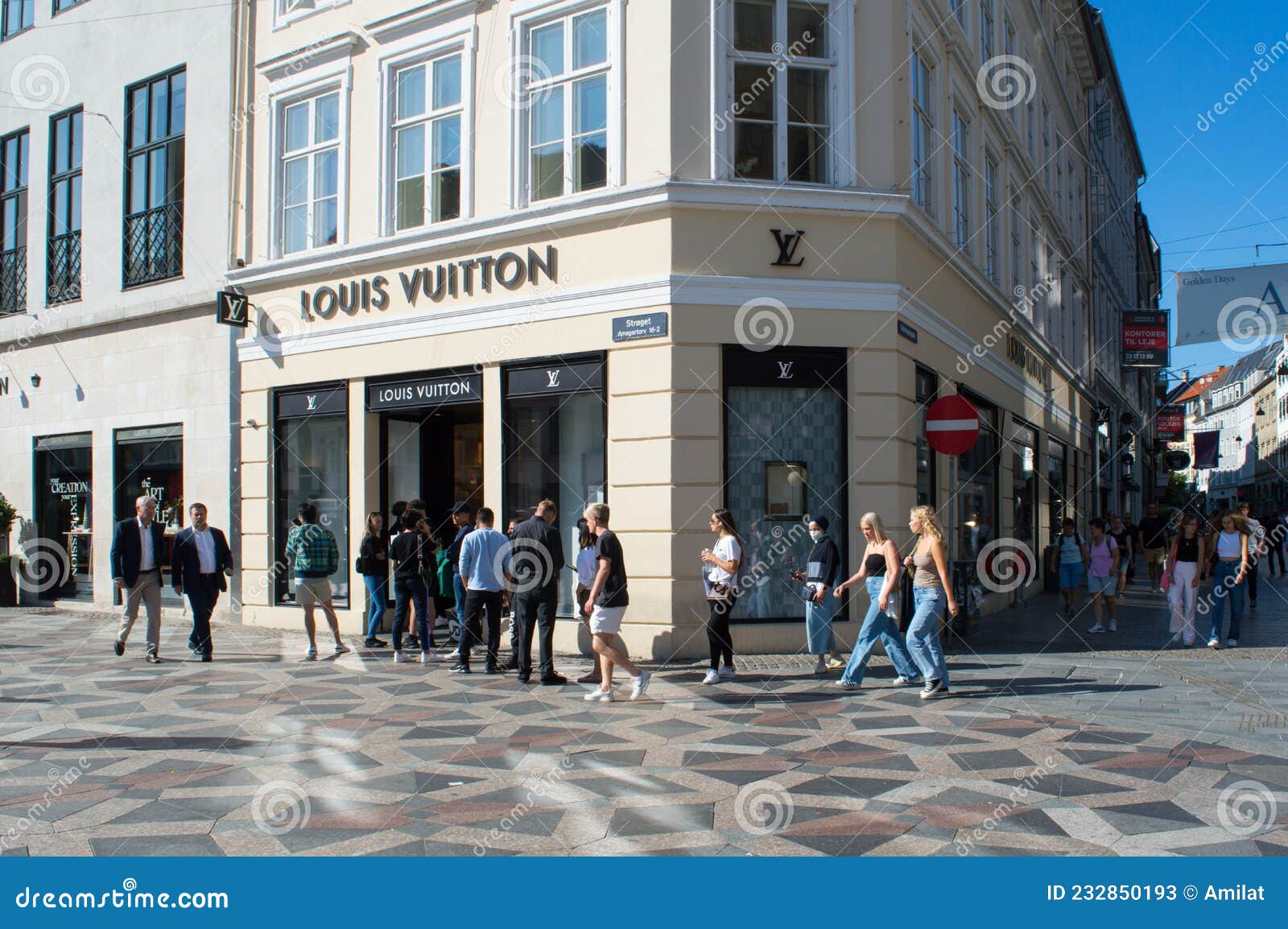 Young People Waiting in Line To Enter Louis Vuitton Shop in the City Centre  Editorial Stock Photo - Image of denmark, copenhagen: 232850193