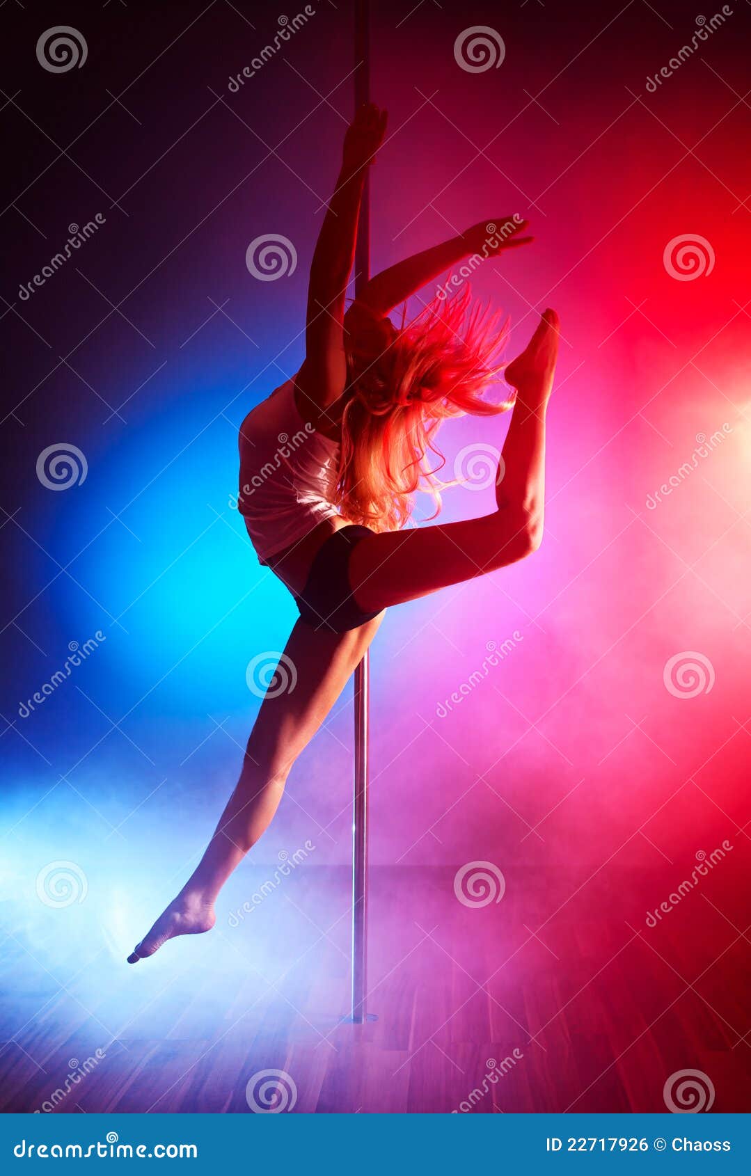 Young pole dance woman stock photo. Image of poledance - 22717926
