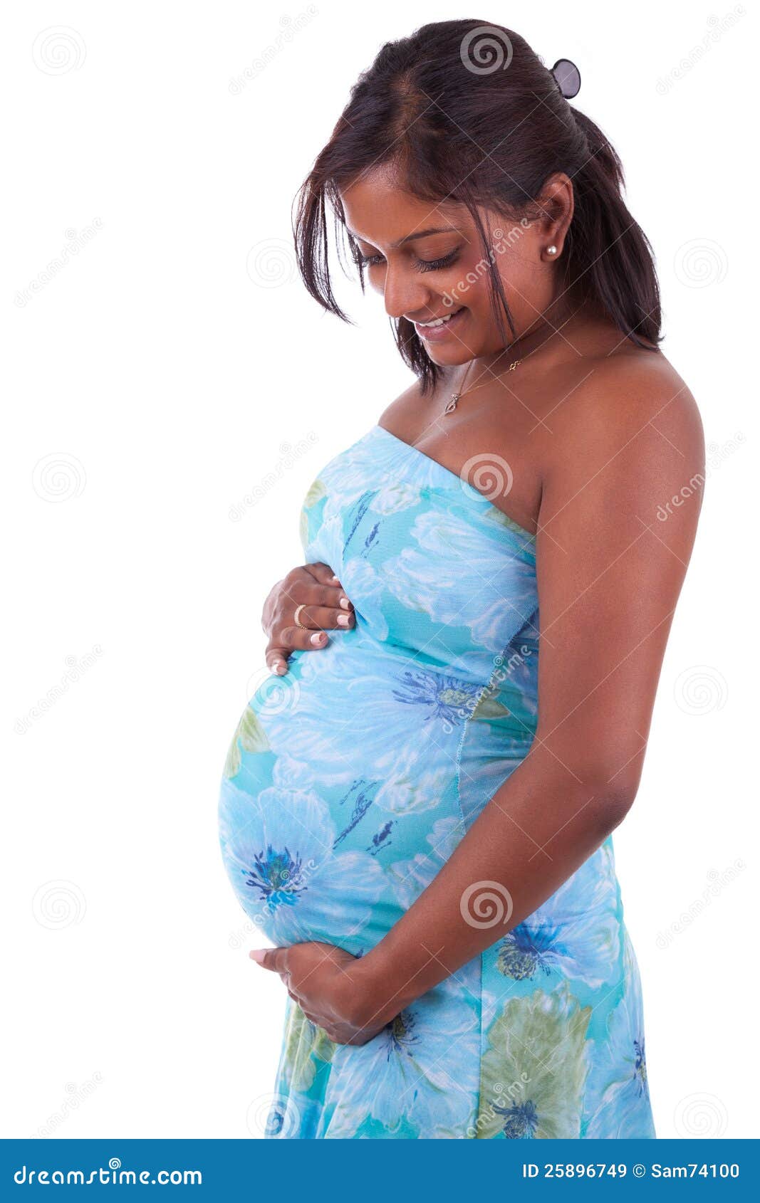 Young Pregnant Indian Woman T