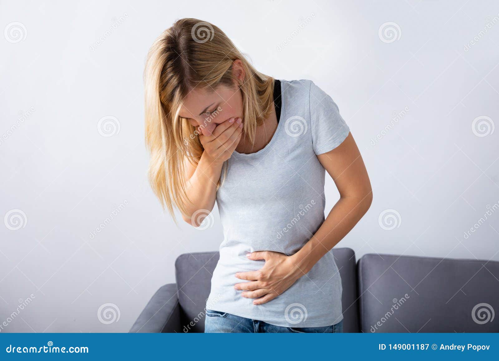 pregnant woman suffering from nausea