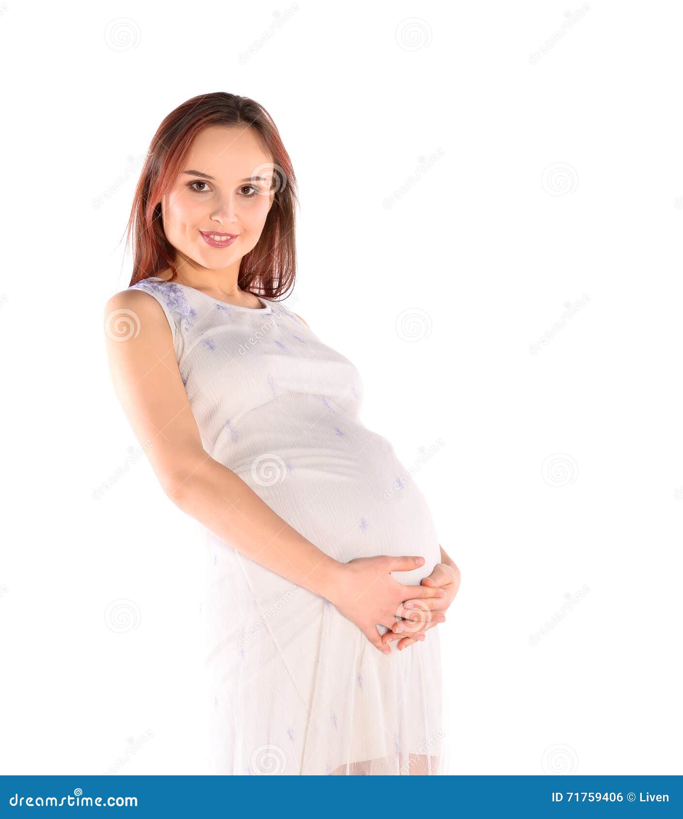 Young pregnant woman stock photo. Image of abdomen, life ...