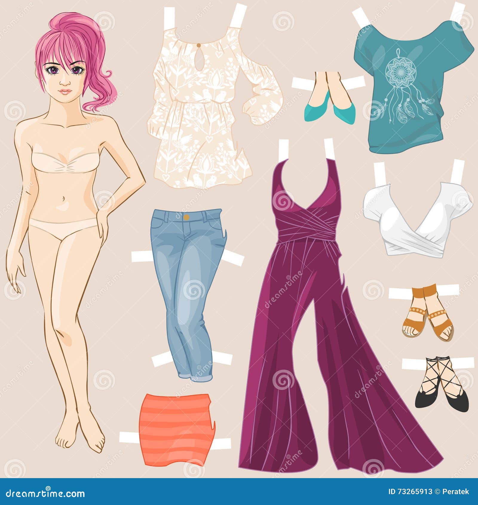 Various female clothes 8 by meago on DeviantArt