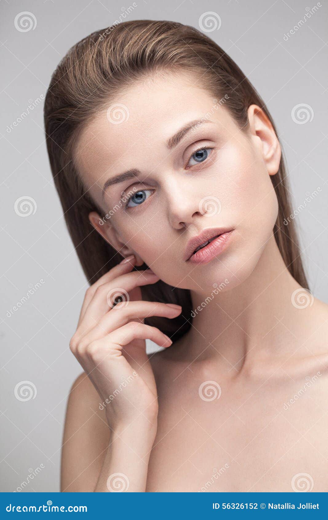 Young Pretty Woman Model Looking at Camera. Stock Photo - Image of ...