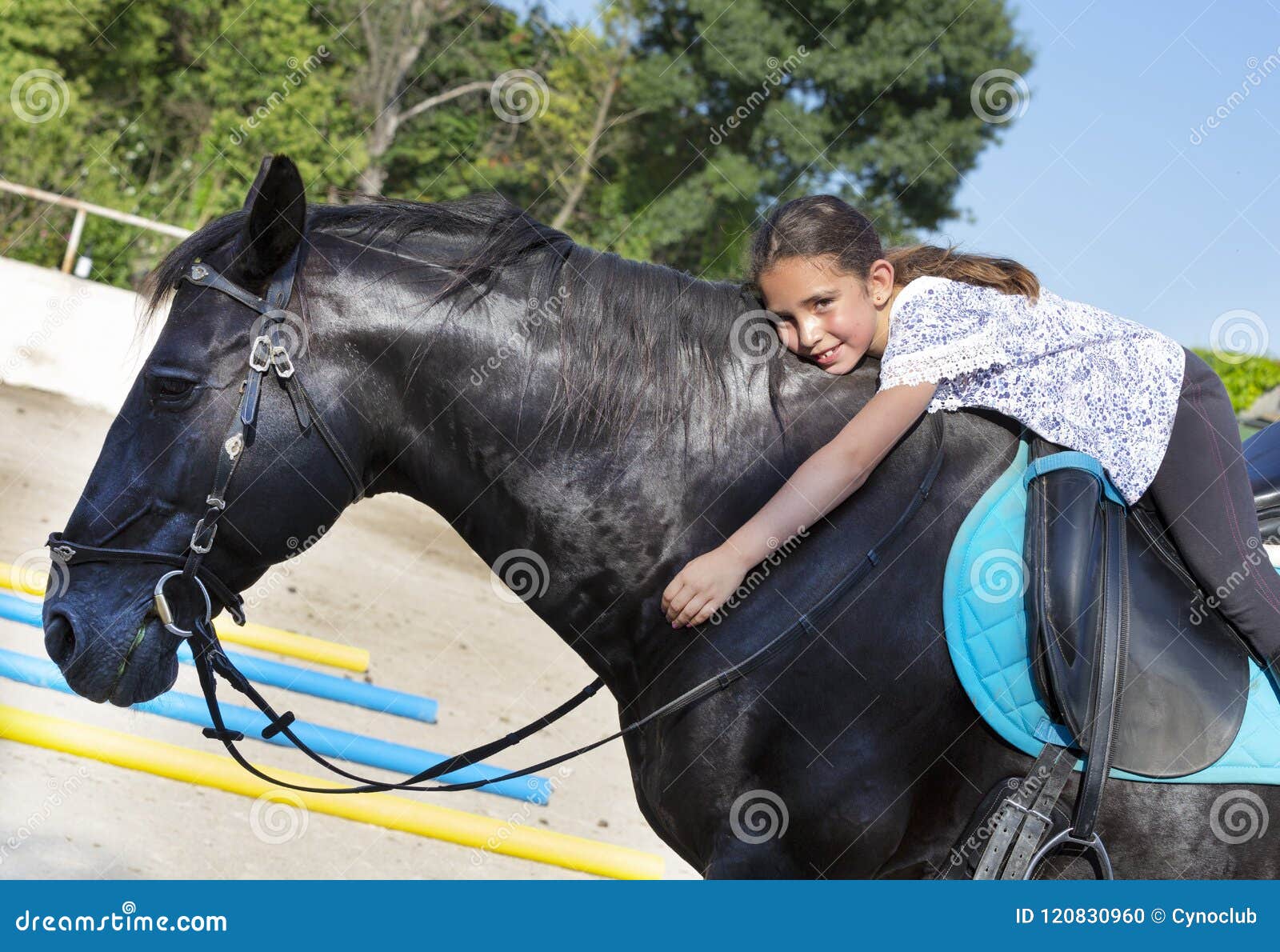 Young Black Girl Riding