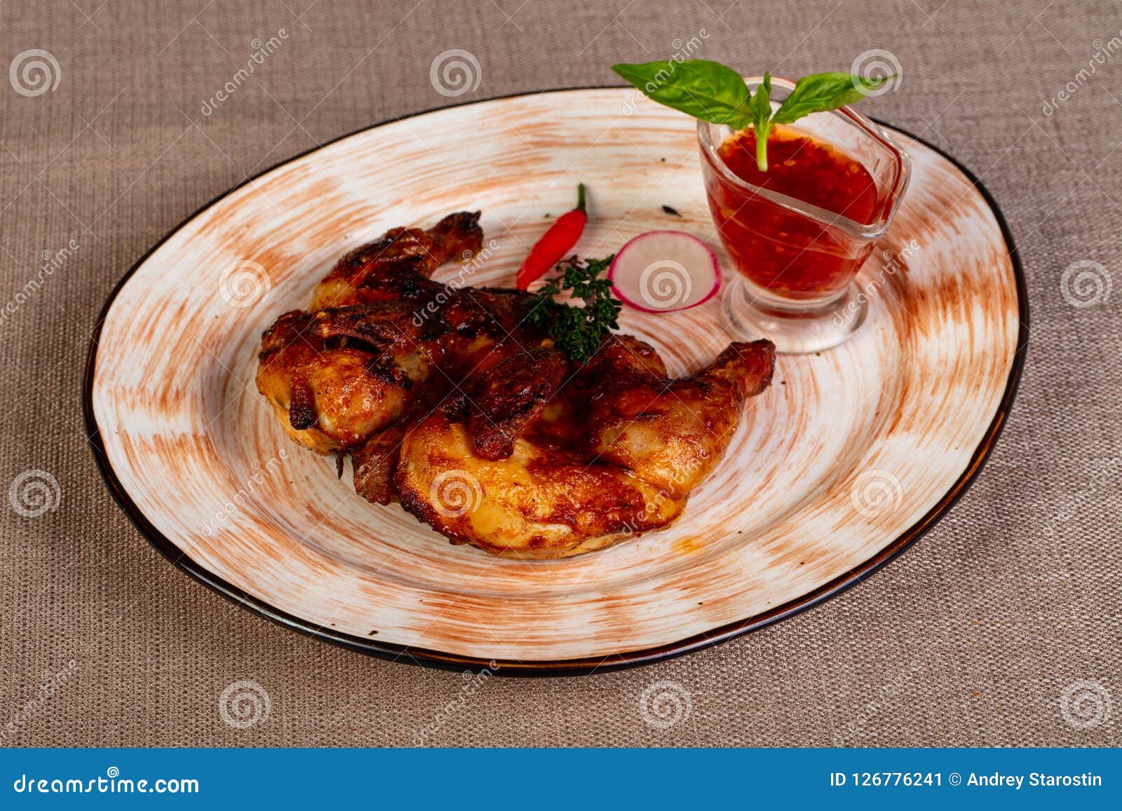 Young roasted chicken stock image. Image of cornish 126776241