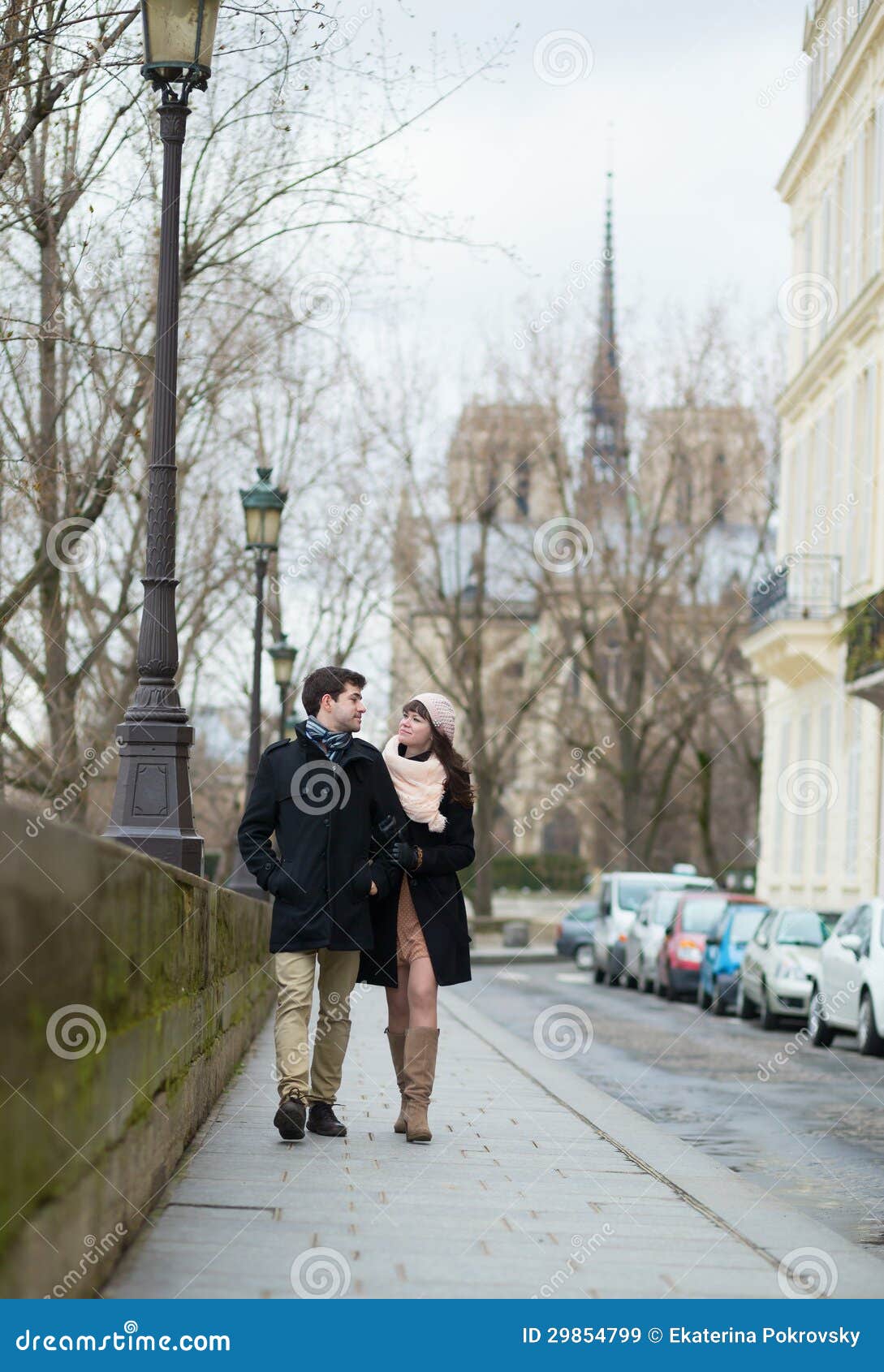Romantic Walk in Paris