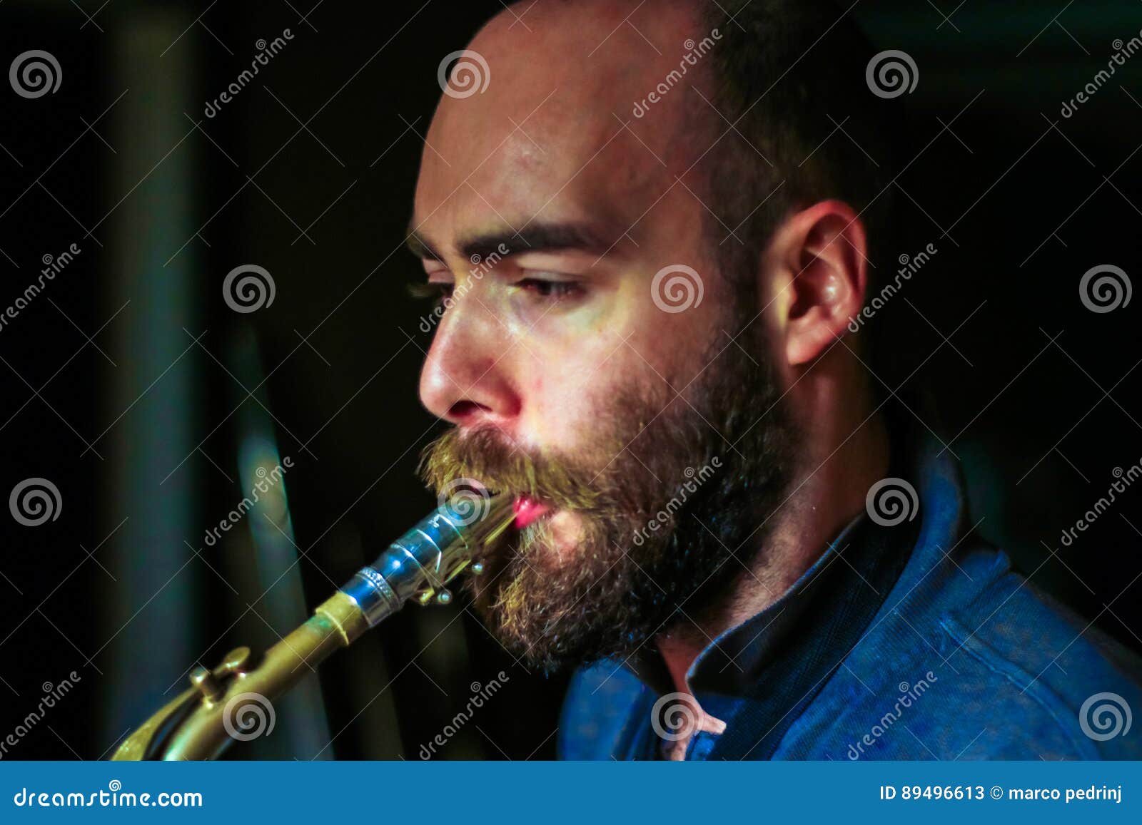 Young saxophone player stock image. Image of play, color 89496613