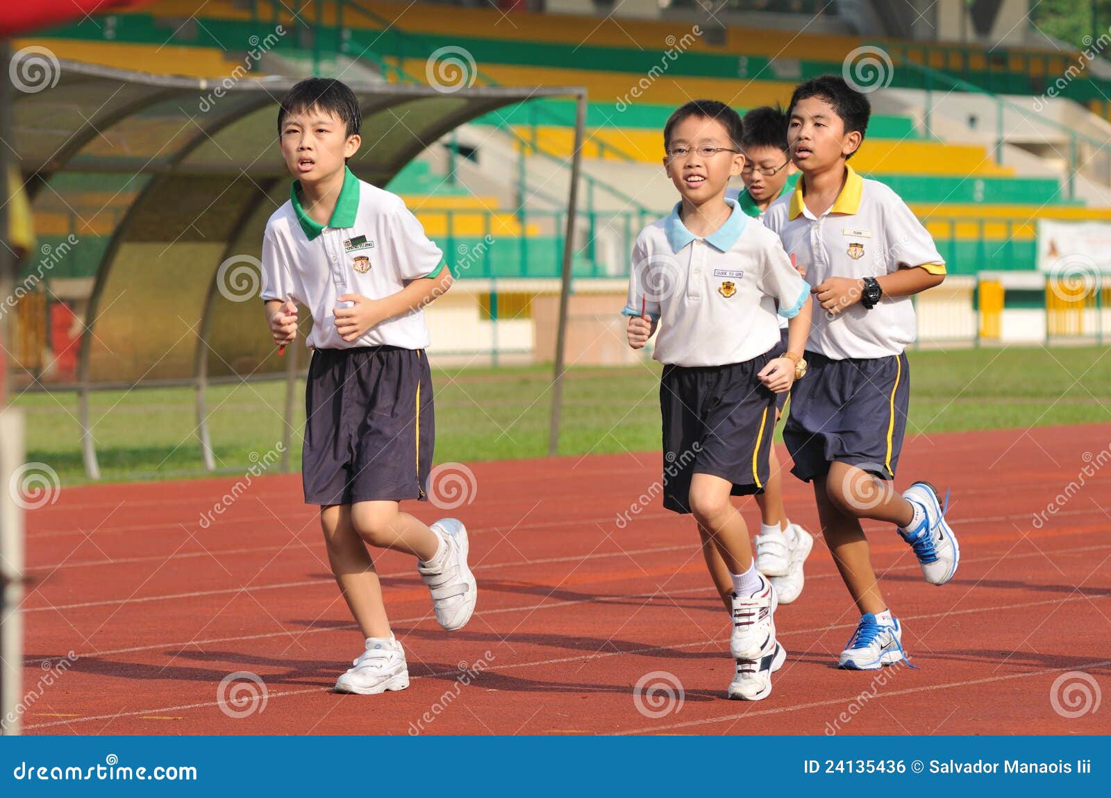 Young School Kids Running editorial photo. Image of active 24135436